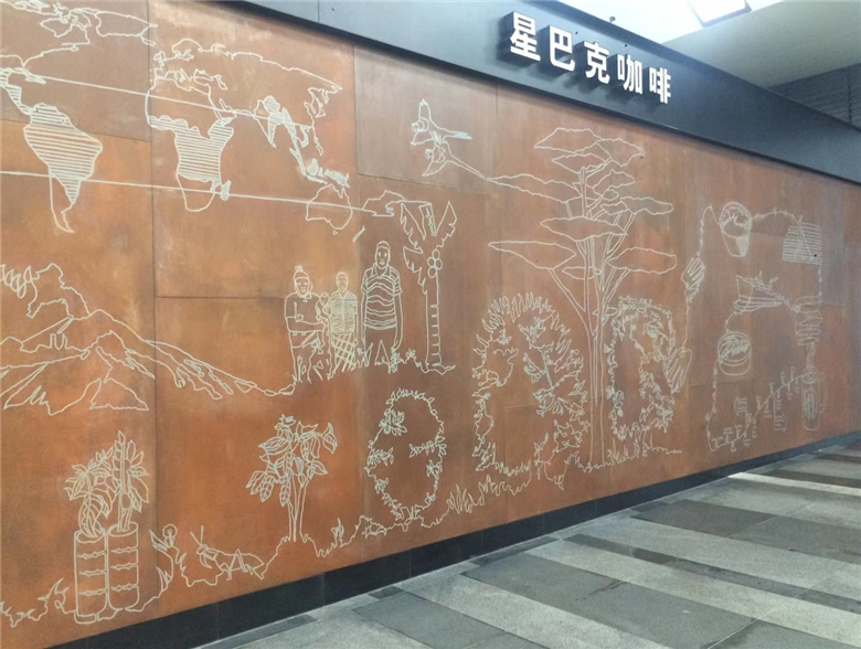 龙潭耐候钢幕墙